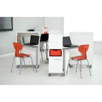 easyMoove Tisch 6 CDF, dreieckig, mobil, Seite 70 cm, TH 76 cm - 098127 n 20