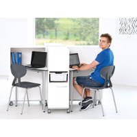 easyMoove Tisch 6 CDF, dreieckig, mobil, Seite 70 cm, TH 76 cm - 098127 no 20