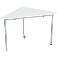 Moove+ Tisch 6, dreieckig, mobil, Seite 90 cm, TH 76 cm – weiß - 098131 b 20