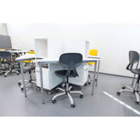 Moove+ Tisch 6, dreieckig, mobil, Seite 90 cm, TH 76 cm – weiß - 098131 zzc 24