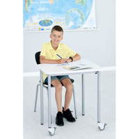 Einzeltisch Fachraum 6, mobil, links - 098151W zx 20
