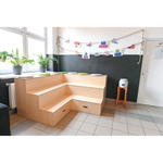Stufenpodest H 92 cm, Eckmodul - 098720 e 25