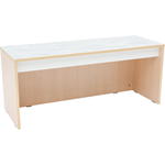 Quadro – Flüsterschrank S für Rollbehälter, B 116, Linoleum grau - 098979 a 24