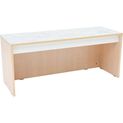 Quadro – Flüsterschrank S für Rollbehälter, B 116, Linoleum grau
