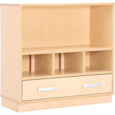 Flexi-TB Schrank M mit Schublade und Fach für Ordner, B 89, Ahorn-Jylland-TB
