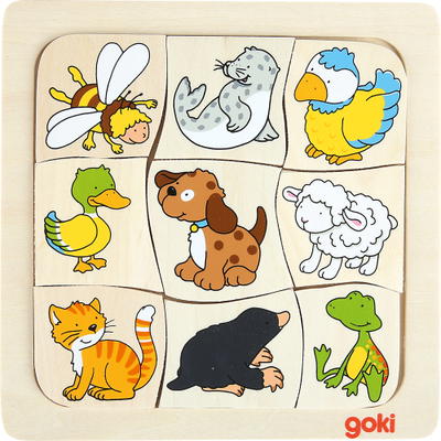 Einlege-Puzzle – Wer wohnt wo?