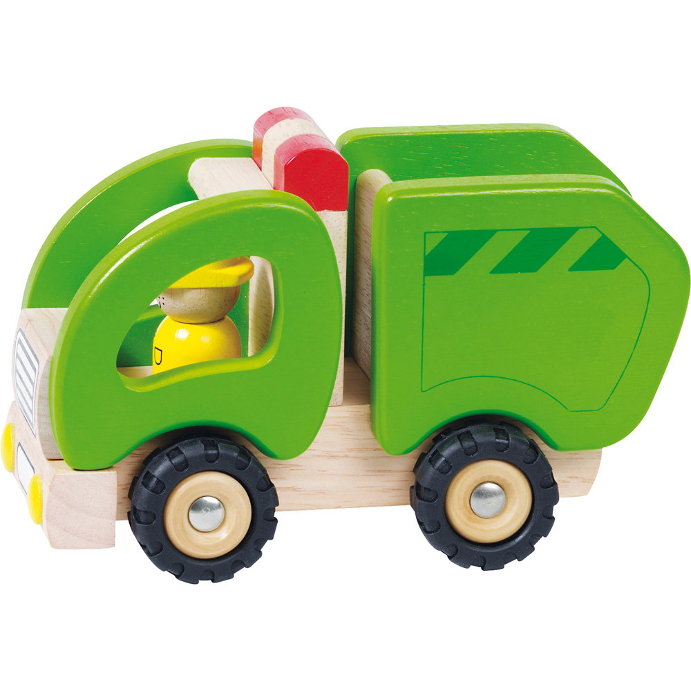 317074_a_16 Buntes Holzauto – Müllabfuhr - 317074 a 16