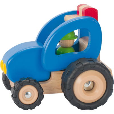 Buntes Holzauto – Traktor