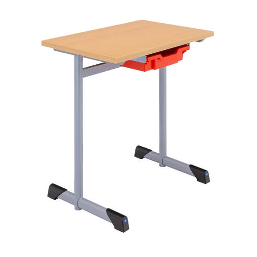 3420_111-KK-1 Schultisch BASIC-T I Rundrohr – einsitzig - 3420 111 KK 1