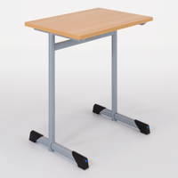 Schultisch BASIC-T I Rundrohr – einsitzig - 3420 111