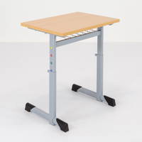Schultisch höhenverstellbar BASIC-T I Ovalrohr – einsitzig - 3425 111 hinten