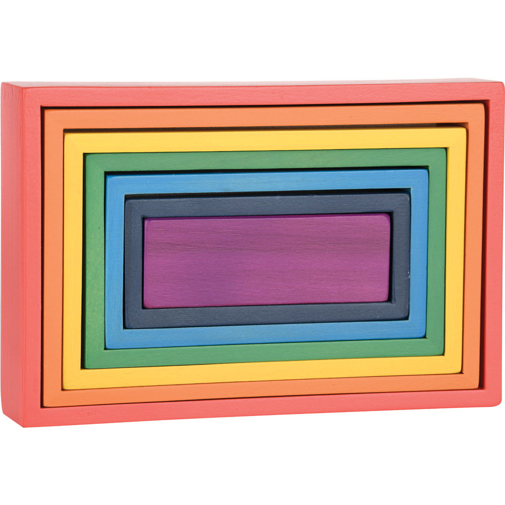 354080_a_20 Regenbogen Architekt Stapelblöcke, Rechtecke - 354080 a 20