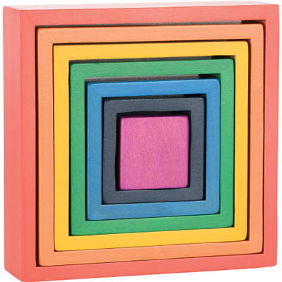 Regenbogen Architekt Stapelblöcke, Quadrate