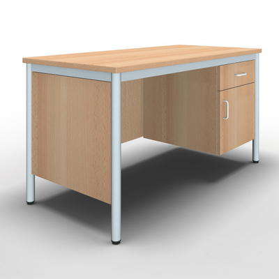 Lehrertisch KLASSIK – Rundrohr