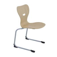 Freischwingerstuhl NICK mit Holzschale Typ S - 4323 SHS freigestellt