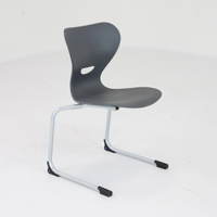 Freischwingerstuhl NICK mit Kunststoffschale SINUS - 4323 SKS dust