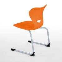 Freischwingerstuhl NICK mit Kunststoffschale SINUS - 4323 SKS hinten