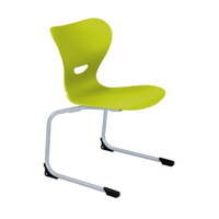 Freischwingerstuhl NICK mit Kunststoffschale SINUS - 4323 SKS lime freigestellt