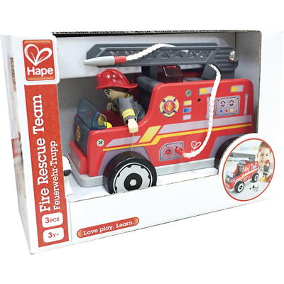 Holzfeuerwehr mit Figuren