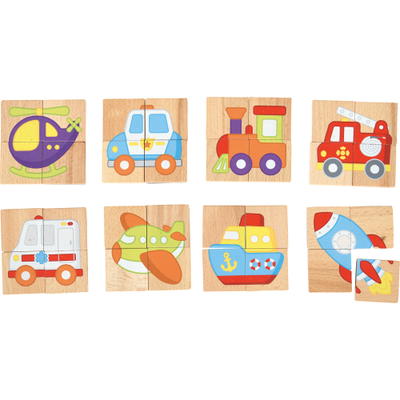 Magnetische Holzpuzzles, Fahrzeuge