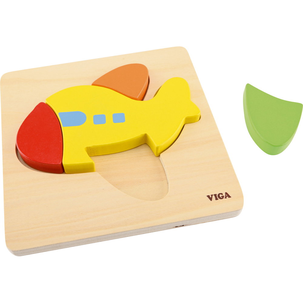 542131_a_22 Holz-Legepuzzle, Flugzeug - 542131 a 22