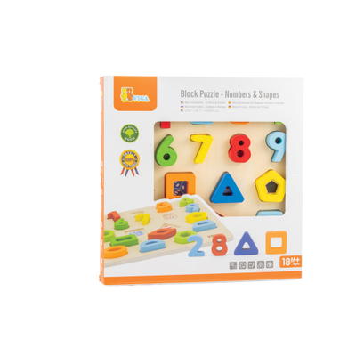 Einlegepuzzle – Zahlen und Formen