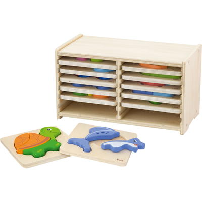 Einlegepuzzles – Tiere und Fahrzeuge