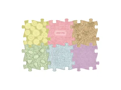 Orthopädisches Sensorikmatten-Set „Baby Pastell“, 6-teilig