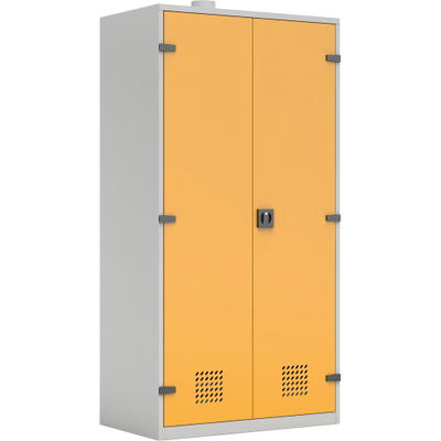 Chemikalienschrank H 200, mit Bodenwanne und Absaugstutzen