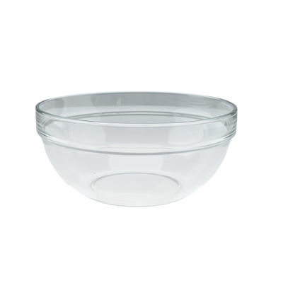 Glas-Salatschüssel, stapelbar – groß