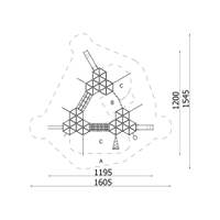 Orbis Kletterwelt XXL – Großspielanlage aus Metall - NV11311MPN xa 25