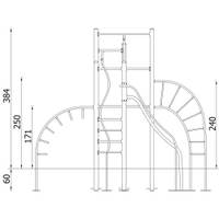 Ferrum Multi-Klettergerät 2 - 1303MP Side view