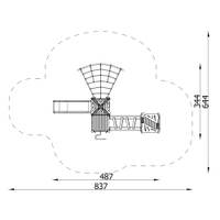 Triangulo Naturspitze – kompakte Holzspielanlage - NV17301 xa 25