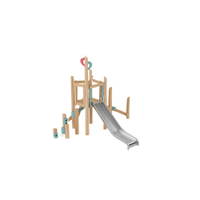Robinio Balkensteiger – naturnaher Spielturm mit Rutsche - NV181002 a 25