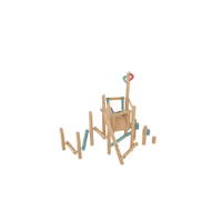 Robinio Balkensteiger – naturnaher Spielturm mit Rutsche - NV181002 f 25