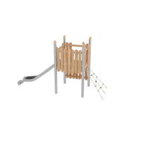 Robinio Kletterpfad – Spielturm mit Kletternetz, Kletterwand und Rutsche - NV18101 b 25