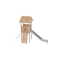 Robinio Waldgipfel – überdachter Kletterturm mit Seilaufstieg und Rutsche - NV18110 b 25