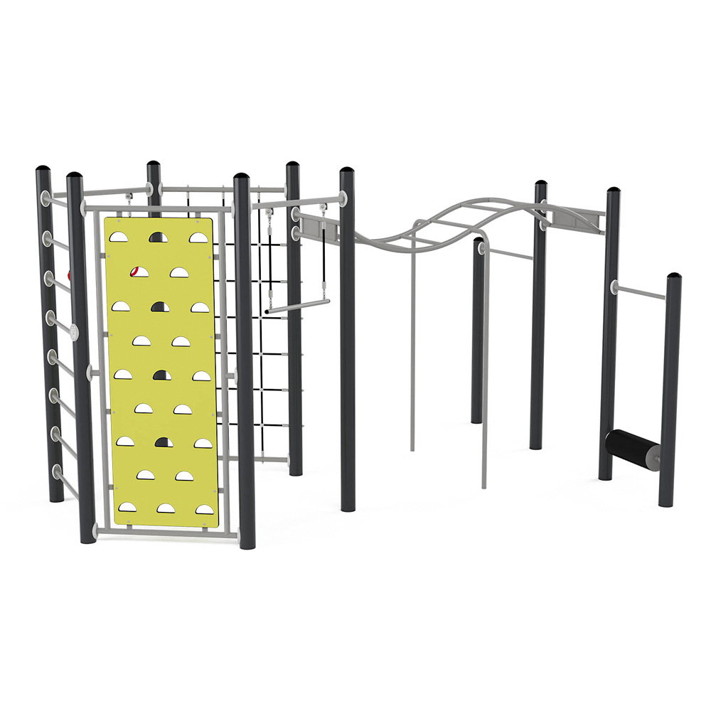 A4K Lime Fitnessparcours – mit Kletterwand, Lauftrommel und Hangelleiter - NV1938 A c 25