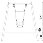 Quadro Rc Einfachschaukel mit Eltern-Kind-Sitz - 31233RC SV