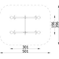 4er-Parallelwippe, rot-blau - 31283Z TV