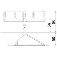 Sitzkarussell 3-armig A4K - NV3209Z A x 26