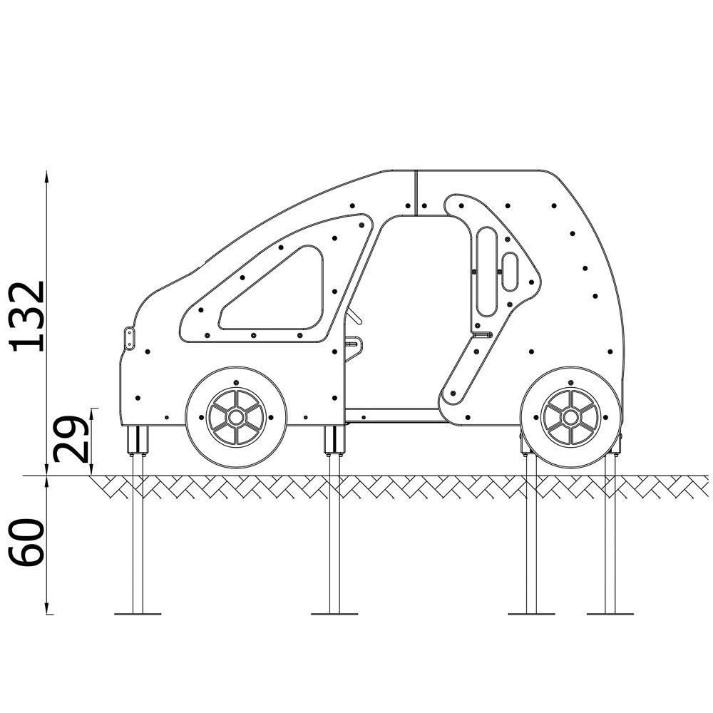 Spielauto – Rollenspielgerät „Auto Smart Simple“ - NV3512EPZ A x 26