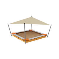 Sandkasten 4 Teddys Simple, 3x3m, mit Sonnensegel - NV3714EPZ A b 26