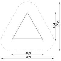 Dreieck-Sonnensegel Robinio - NV37189 y 26