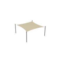 Sonnensegel 4×4 m, Metallpfosten - NV37199 a 26