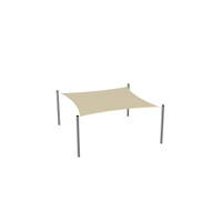 Sonnensegel 4×4 m, Metallpfosten - NV37199 b 26