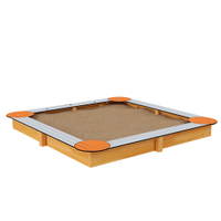 Sandkasten 3x3m, mit Sitzen, Simple - NV3764EP A b 26
