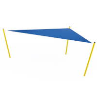 Dreieck-Sonnensegel für Sandkasten, gelb-blau - NV3766Z a 25