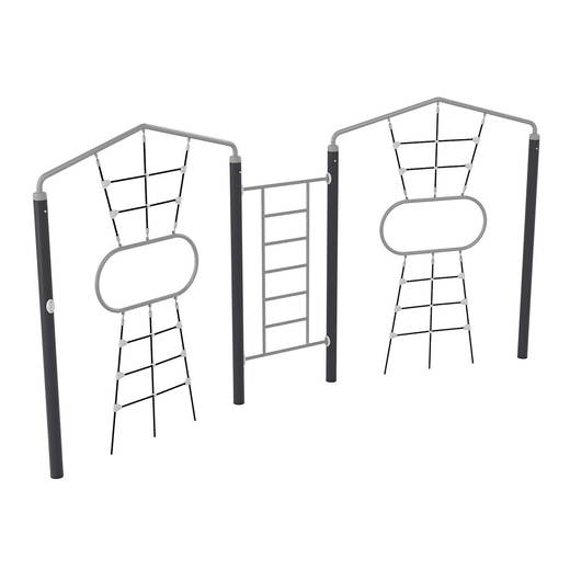 NV42305-A_a_25 A4K Lime Doppeltes Kletternetz mit Leiter - NV42305 A a 25