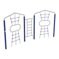 Action4kids Doppeltes Kletternetz mit Leiter - NV42305 a 25